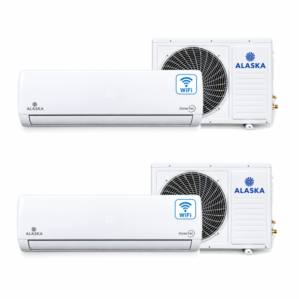 Combo : Alaska CV Platinum Series 2 x 12000 BTU with WIFI