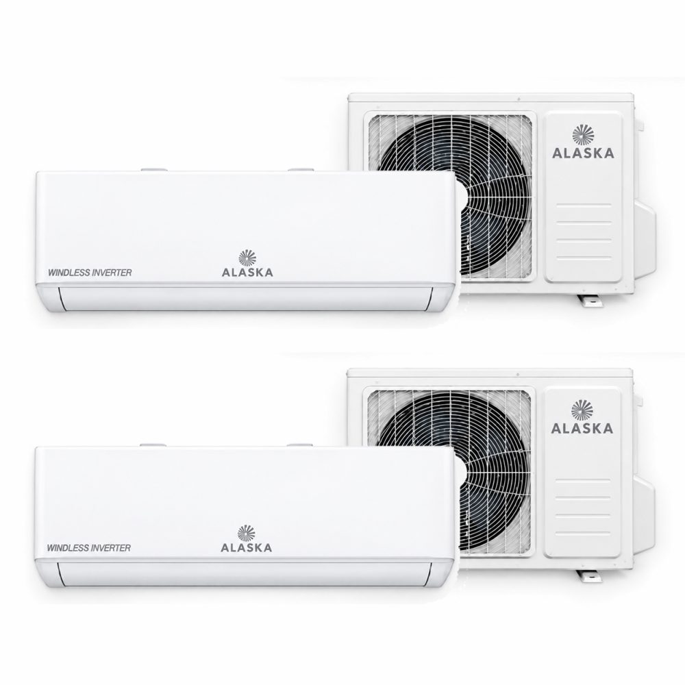 combo : alaska windless inverter series | 2 x 12000 btu