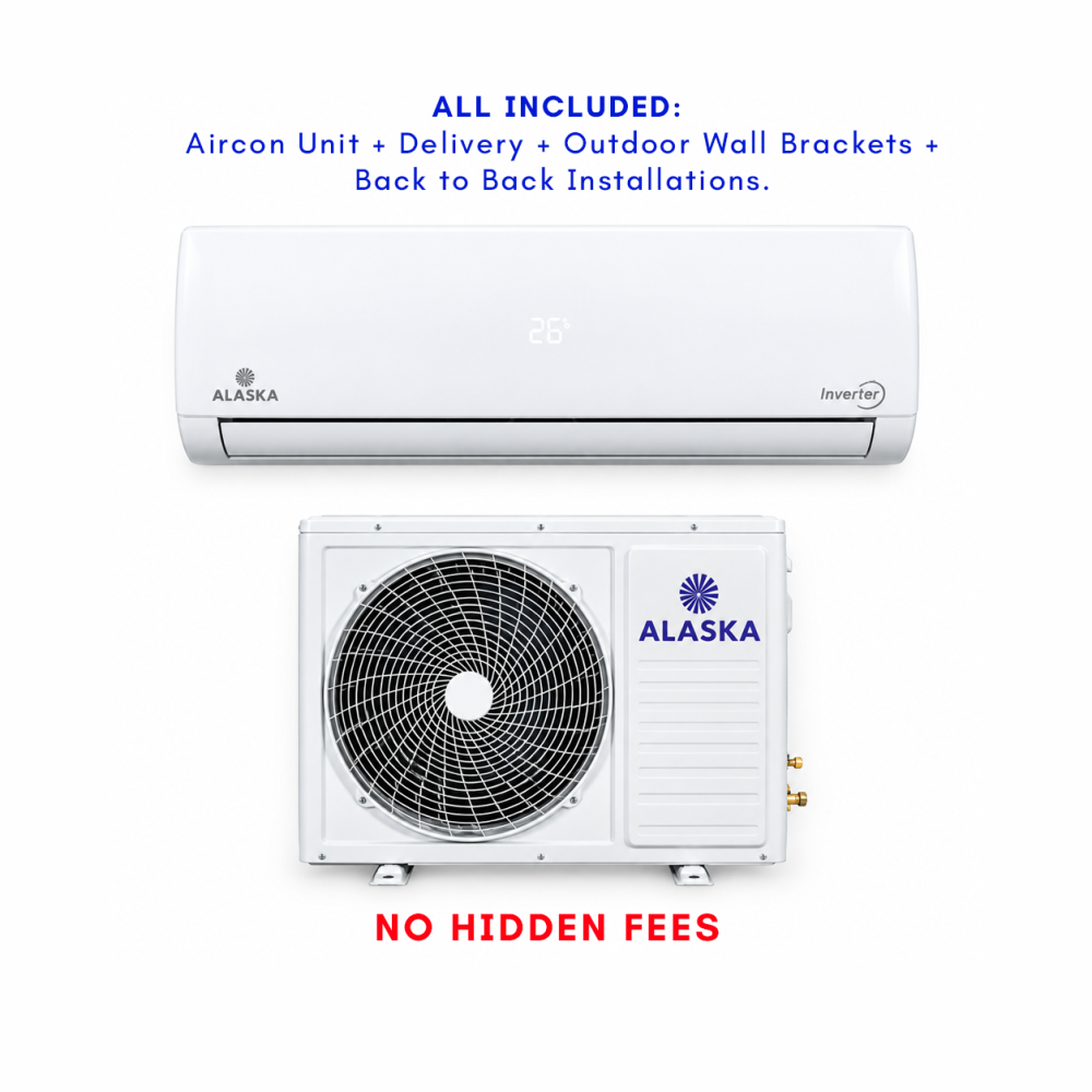 All Included : Alaska CV Series 12000 BTU | Inverter Aircon